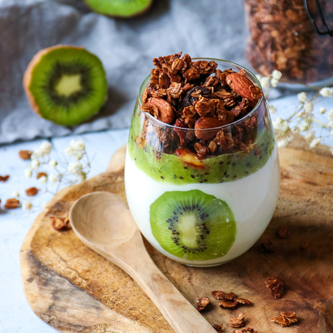 Verrines au kiwi et granola au chocolat Verrines-healthy-kiwi-granola-chocolat